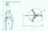 Съемник гидравлический со встроенным приводом СГА305